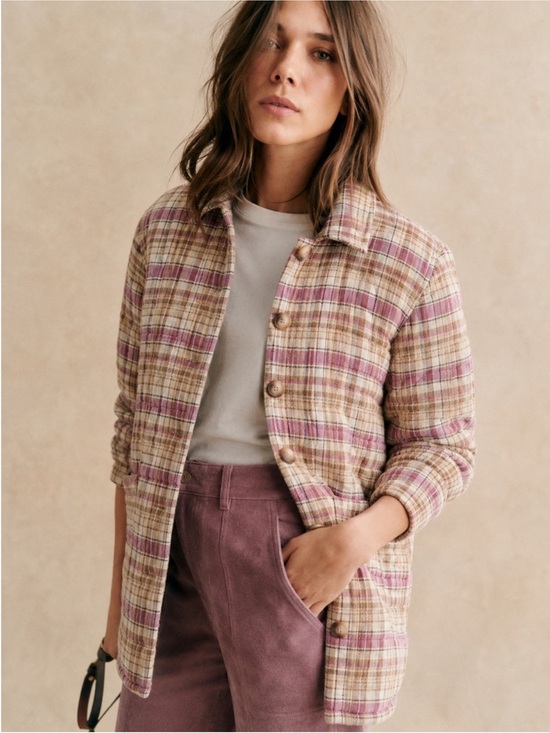 Sezane Jackets & Blazers - Sezane Will Jacket - Violet Check
